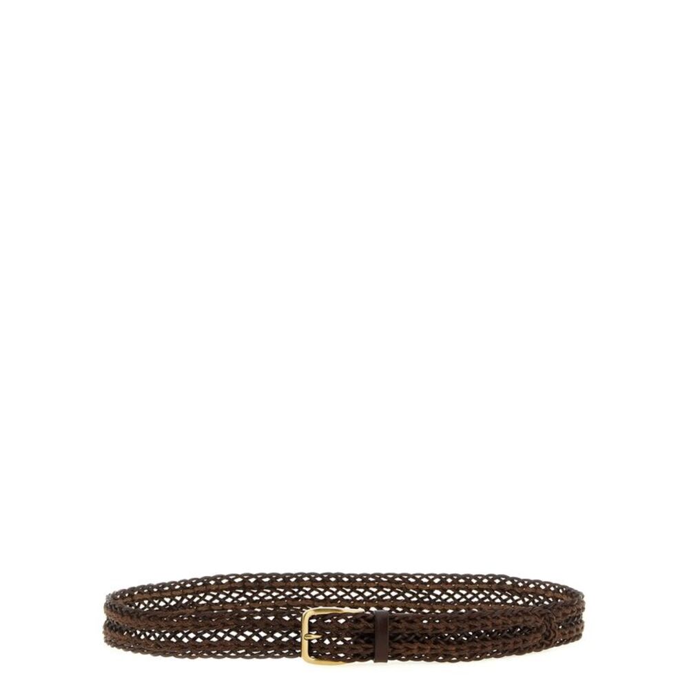 Brunello Cucinelli Brown Calfskin Men's Belt